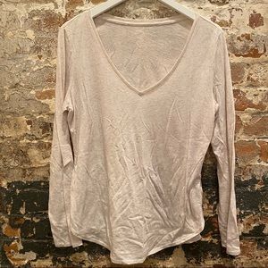 Old navy relaxed long sleeve t-shirt, cream, medium